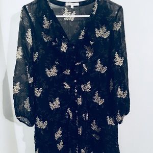 Madewell Eliot Silk Tiered Dress